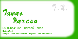 tamas marcso business card